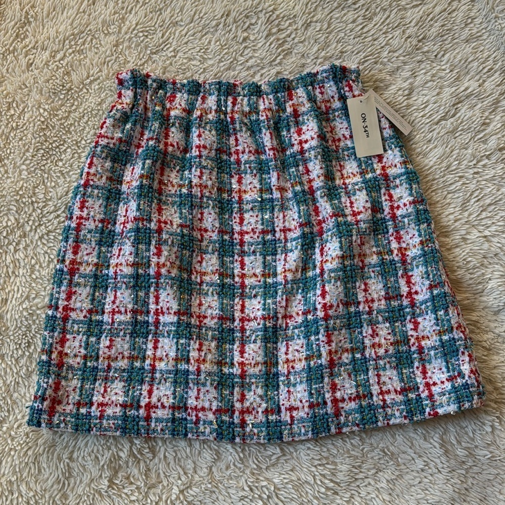 NWT on 34th Women's Tweed Mini Skirt, size M